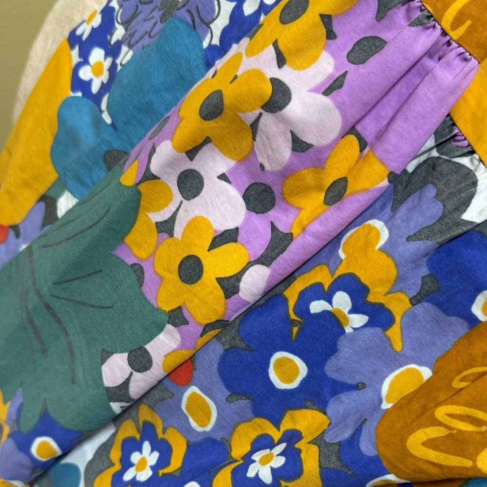 Vibrant Floral A-Line Skirt - Picture 13 of 13